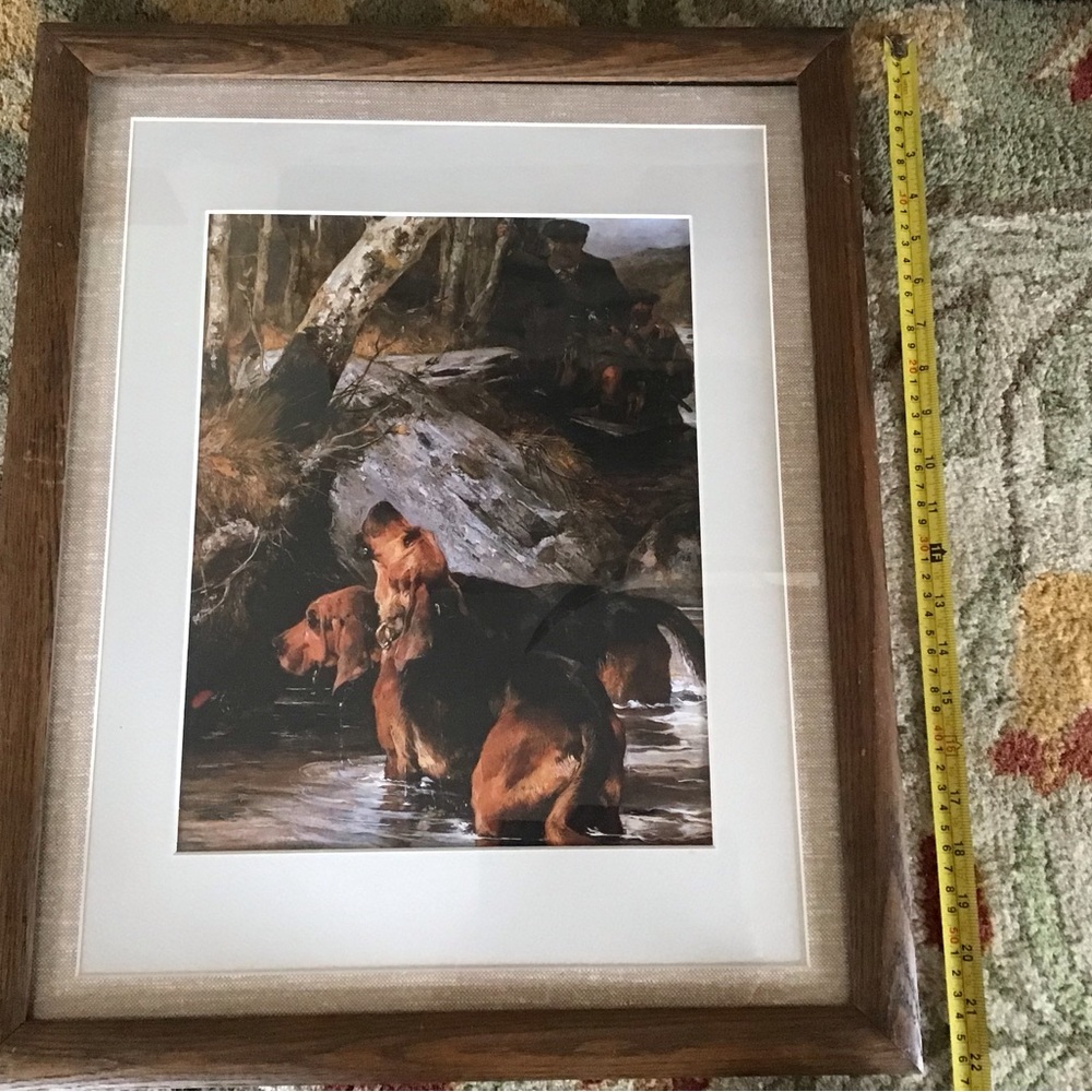Framed Bloodhound Dog Art Print
